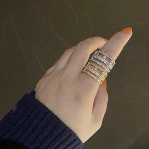 Brazil Wedding CZ Stackable Rings for Women