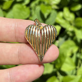 5pcs CZ Heart Charms Pendant For Jewelry Making