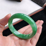 Zheru Jewelry Natural Burmese Jadeite Green Bracelet