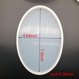 5pcs Coaster Mould Resin Silicone Epoxy Casting DIY Jewelry Making