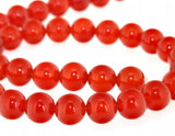 10mm Red Agate Gemstone Loose Beads 15inches Strand