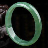 Natural Burmese Light Two-Color Jadeite Bracelet 54mm-64mm