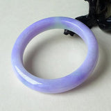 Zheru Natural Light Purple Burmese Jade Bangle Princess Gift