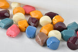 100pcs Retro Irregular Shaped Resin Acrylic Beads DIY Earrings Charms