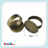 Adjustable Brass Ring Settings 18mm Base DIY Jewelry Findings