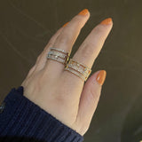 Brazil Wedding CZ Stackable Rings for Women