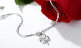 Silver 925 Star Square Anklets Jewelry For Women