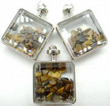 Opal Quartz Turquoise Lapis Gravel Stone Pendant for Jewelry Making