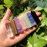 Natural Amethyst Tower Quartz Healing Stone Home Decoration