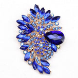 Africa Hot Pin Large Glass Brooch Crystal Women's Clothing Accessories