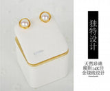 14k Hand Woven Fresh Water Pearl Earrings