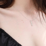 Personalized Diamond Name Necklace, CZ Charm Necklace