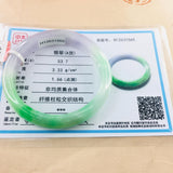 Zheru Jewelry Natural Jadeite Bracelet Light Violet Tricolor 52-61mm Female Gift