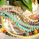 Matte Dull Polish Agates Amazonite Beads for Bracelet Making