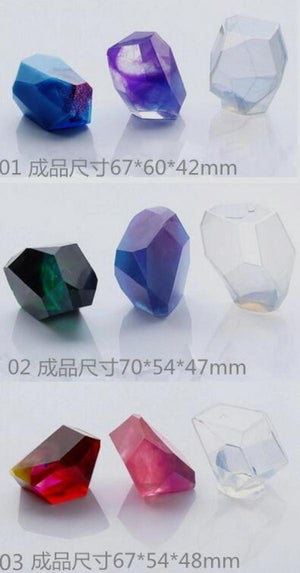 Silicone Mold for Big Stone Charms Resin Mould