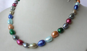 Multicolor 11mm Baroque Freshwater Pearl Necklace