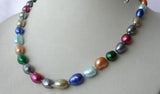 Multicolor 11mm Baroque Freshwater Pearl Necklace