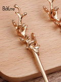 BoYuTe Metal Iron Hair Stick Welding Alloy Flower Diy Hair Accessories