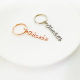 Name Keychain - Personalized Stainless Steel Nameplate Key Chain