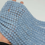 Natural Angelite / Anhydrite Round Beads 8mm