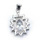 Snowflake Pendant Four-color Cubic Zircon Pendant