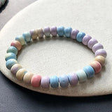 Rainbow Stone Bracelet Crystal Candy Hand Row Women Boys Gift Wrist Jewelry