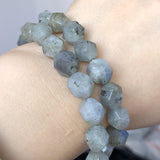 Gray Labradorite Stone Beads Round Loose Spacer Beads for Jewelry Making