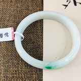 Zhe Ru Jewelry Natural Jadeite Bracelet Bicolor 54-62mm Female Jade Gift