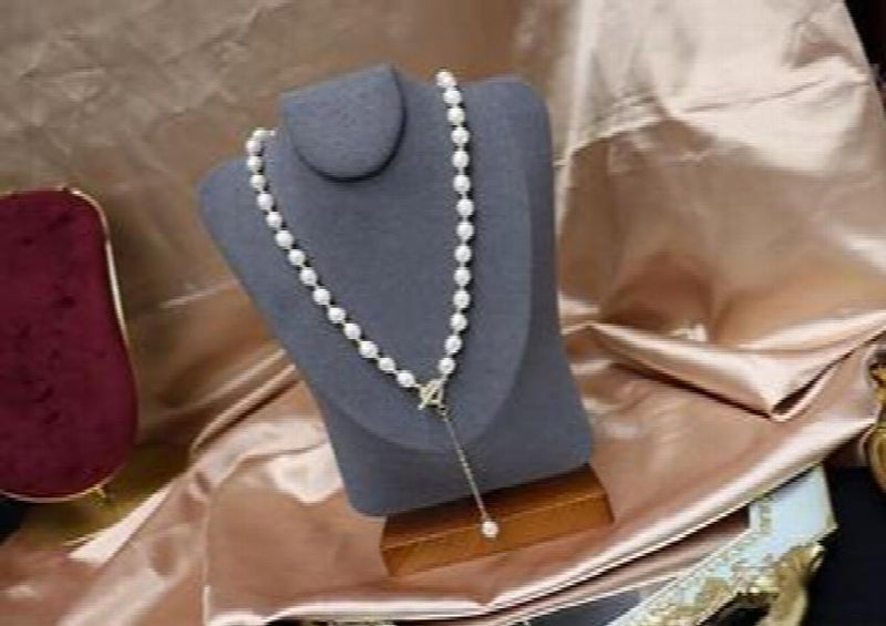 5-6MM Freshwater Pearl Necklace with Zircon Crystal Clasp
