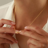Hebrew Name Necklace, Personalized Gift Hebrew Israelite Necklace