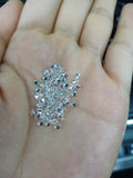 White&Black VVS1 Small Moissanite Stones D Round Cut 1CT 0.8-2.9mm