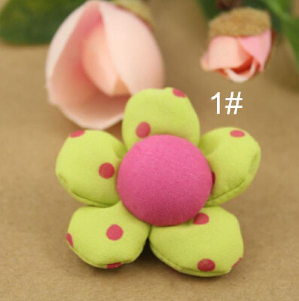 Sunflowers Fabric Flowers for Baby Girls Dress 15 pcs/lot