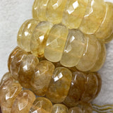Yellow Jade Stone Beads Bracelet Gemstone Bangle for Women
