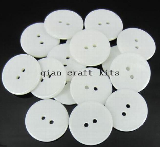 400pcs 18mm Round Plain Buttons Sewing Craft Scrapbooking Resin Beads