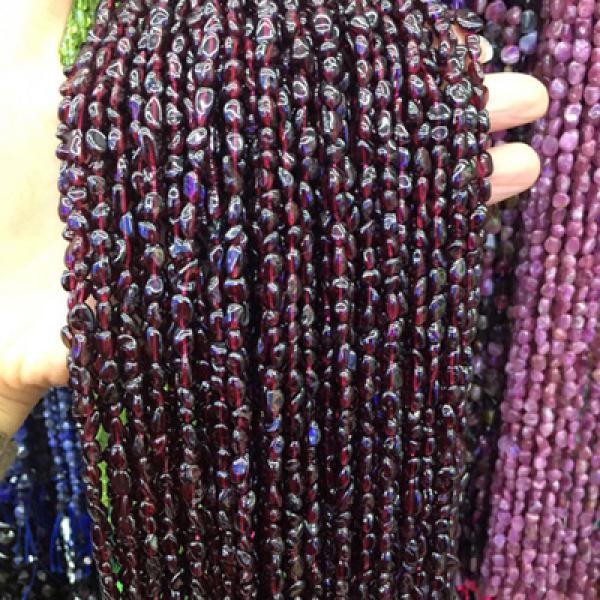 Irregular Shape Garnet Stone Beads for Jewelry Making DIY