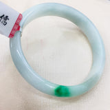 Zheru Natural Jadeite Bracelet Green Flower Princess Jade