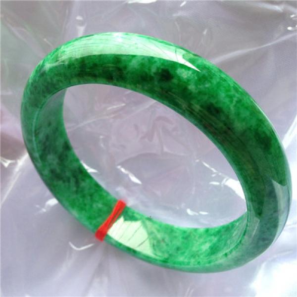 Natural Burmese Emerald Green 54-62mm Bracelet Princess Jewelry Gift