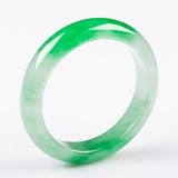 Zheru Jewelry Natural Burmese Jade Light Green 54-64mm Bracelet