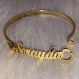 Personalized Heart Name Bracelet for Women - Stainless Steel Jewelry Gift