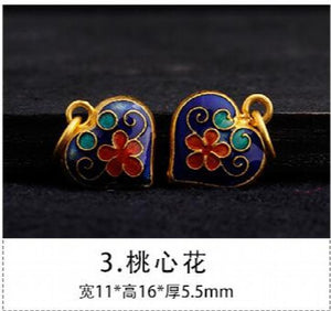 European Woman Man Party Vintage Calabash Flower Pendant Charm