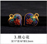 European Woman Man Party Vintage Calabash Flower Pendant Charm