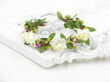 6pcs Ivory Corsage Flower Bracelet for Bridesmaids Boho Wedding Hand Accessories