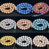 Titanium Coated Druzy Quartz Agat Round Beads 8-12mm
