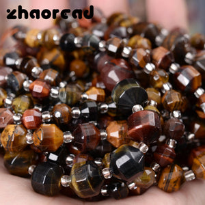 Tricolor Tiger Eye Stone Beads for Jewelry Making DIY Charms Bracelet Necklace