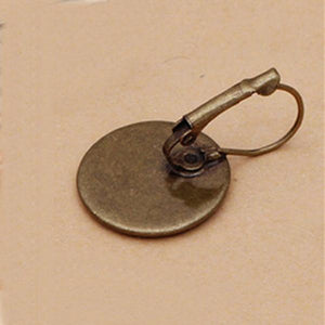 50pcs Copper Earring Settings Clip Base DIY Jewelry Making