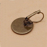 50pcs Copper Earring Settings Clip Base DIY Jewelry Making