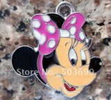 100pcs Enamel Mouse Charms Zinc Alloy Jewelry Parts