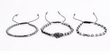 Hematite Stone Beads Bracelet Set
