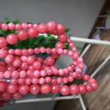 Pink Cat Eye Angelite Beads Persian Jades Jewelry Making Round Spacer Beads