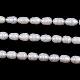 10-11mm Rice Shape Freshwater Pearl Ring & Necklace Set